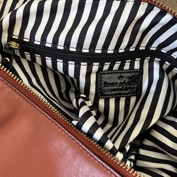 Kate Spade Satchel/Crossbody/shoulder bag turn lock Brown leather amazing cond - Picture 4 of 17
